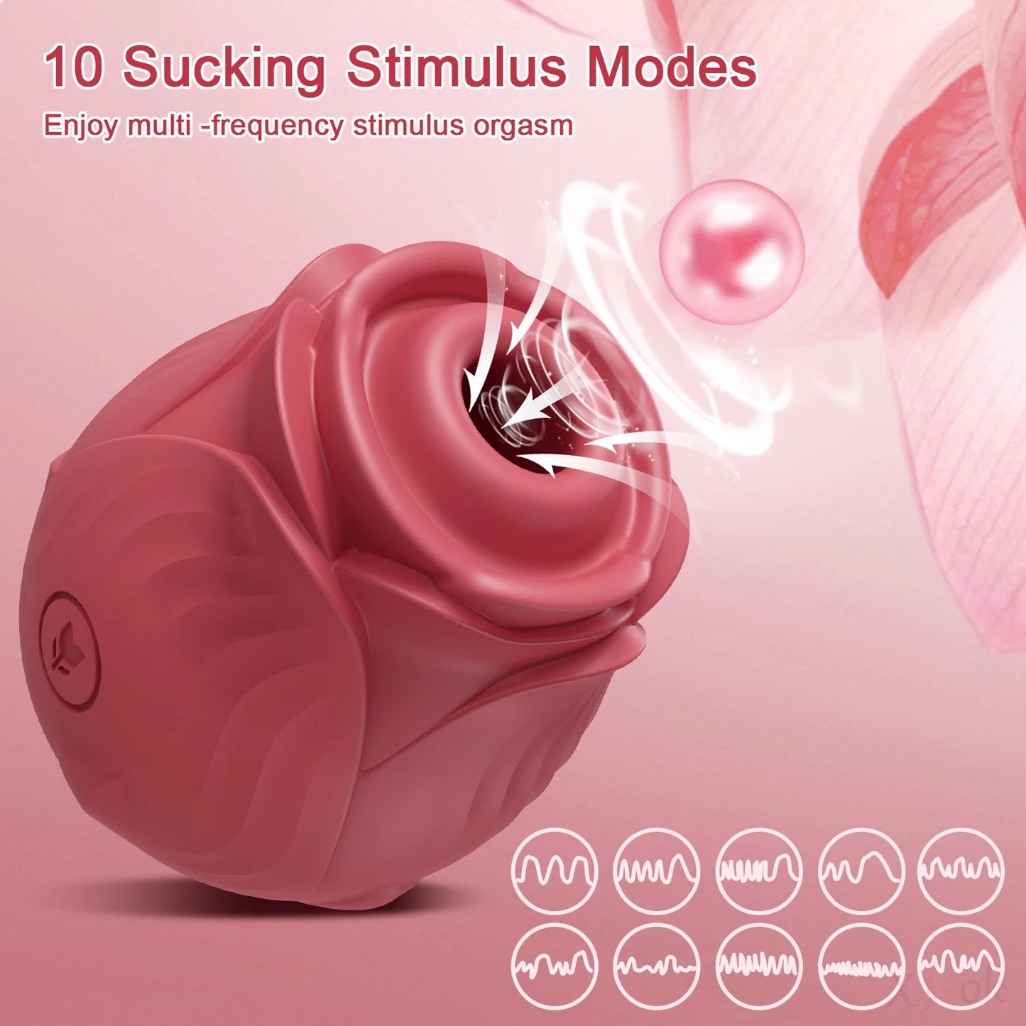 Rose Sucking Licking Vibrator