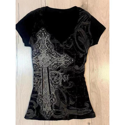 Women's Sexy 90s Gothic Graphic Vintage T-shirt