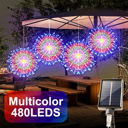 SparkBloom™ Solar Lights 🎆✨ — Firework Glow, Zero Power Cost