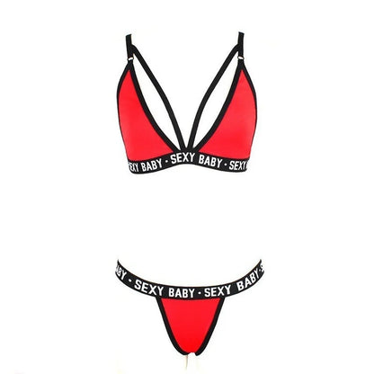 🔥 Women’s Sexy Letter Three-Point Bikini Set – Backless Sports-Inspired Bikini Underwear | Skinny, Stylish &amp; Comfortable