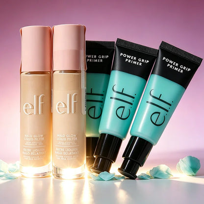 e.l.f. Power Grip Primer and Halo Glow Liquid Filter