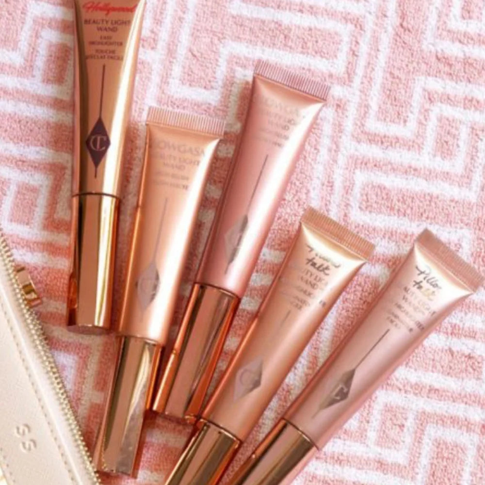 Charlotte Tilbury's Beauty Light Wand and Newer Unreal Blush Healthy Glow Stick