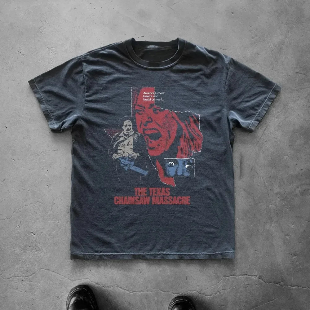 Vintage Texas Chainsaw Massacre T-Shirt | 1990s Horror Graphic Tee