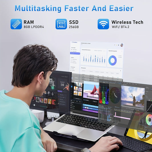 15.6'' Laptop Computer, N4000 Processor Laptops