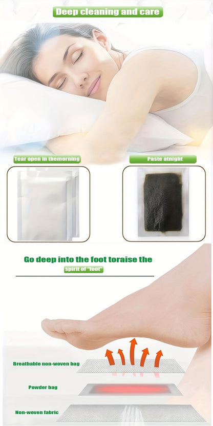 30 Natural Bamboo Foot Pads