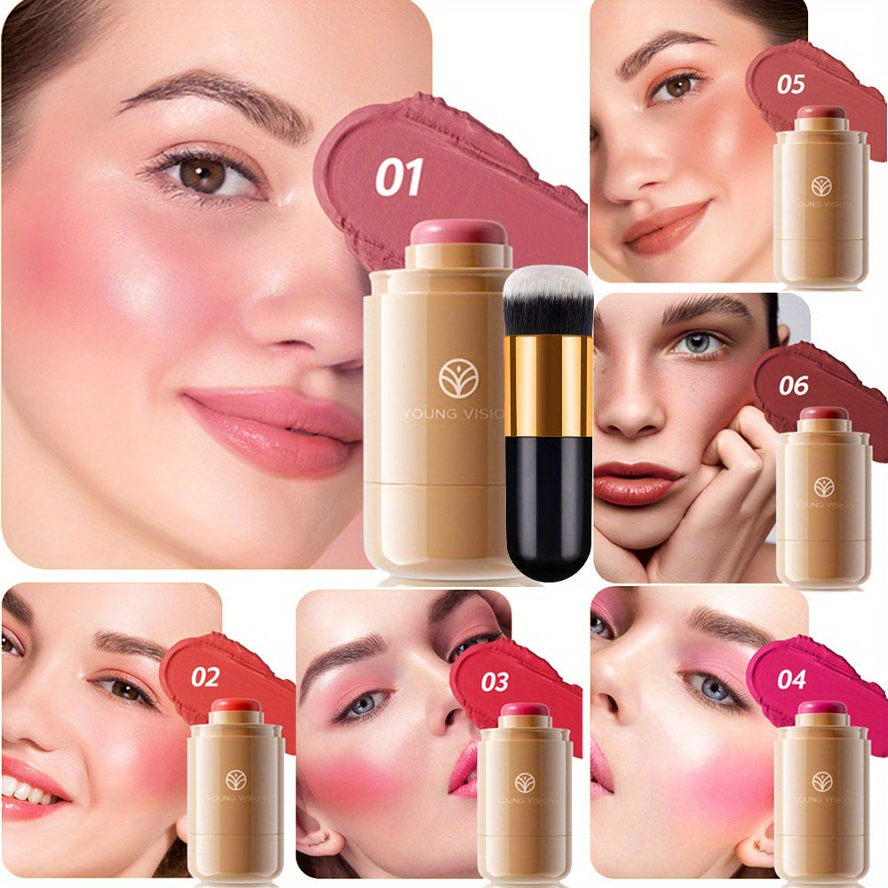 2pcs Vision 3-in-1 Cream Blush & Brush Set