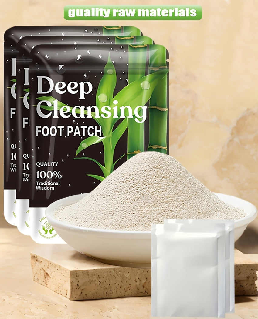 30 Natural Bamboo Foot Pads