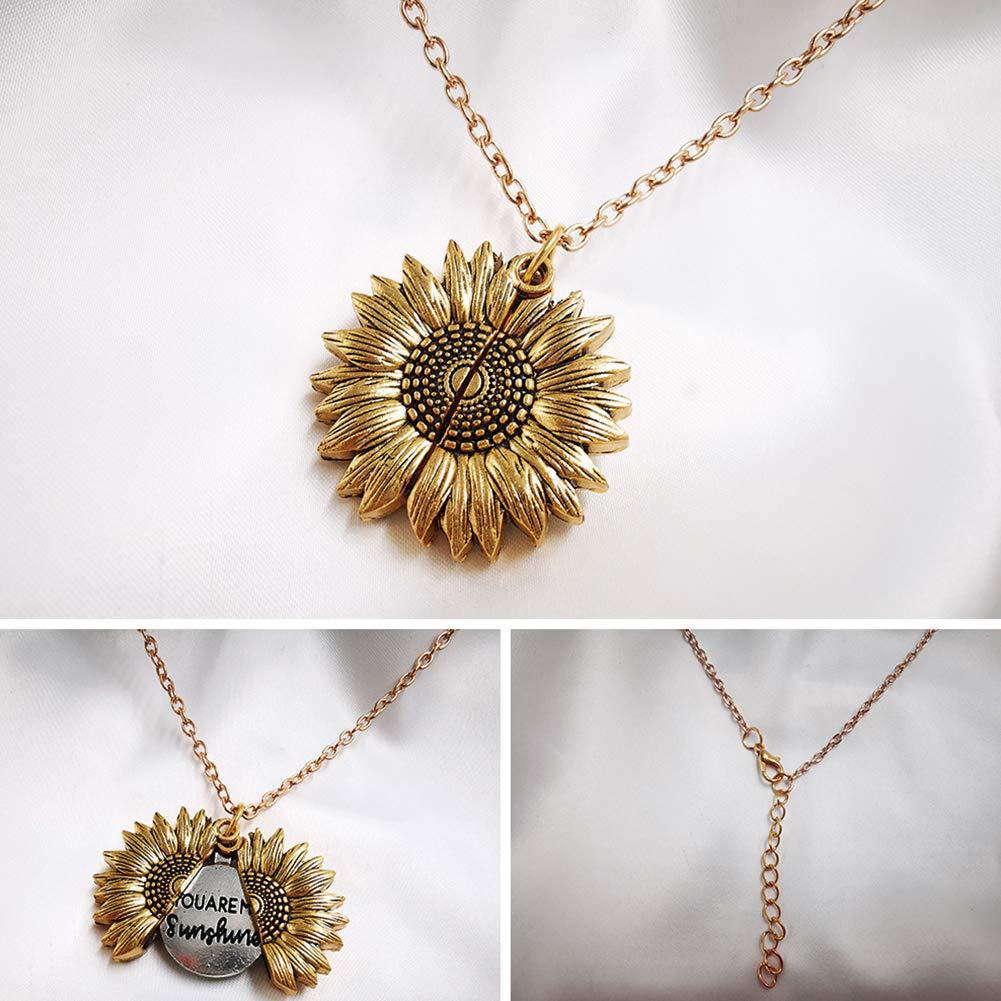 Collier Tournesol "Tu es mon rayon de soleil"