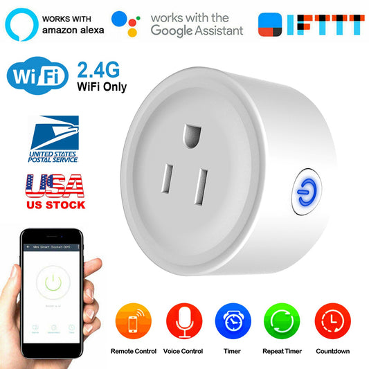 Prise intelligente sans fil Wi-Fi Alexa Google US