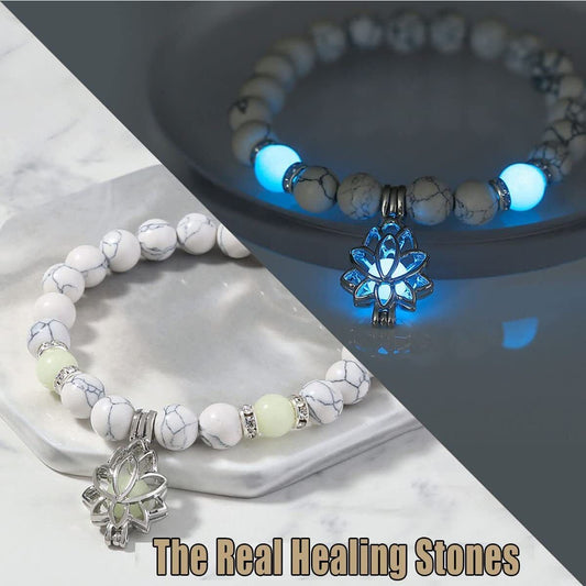 Glowing Lotus Healing Bracelet