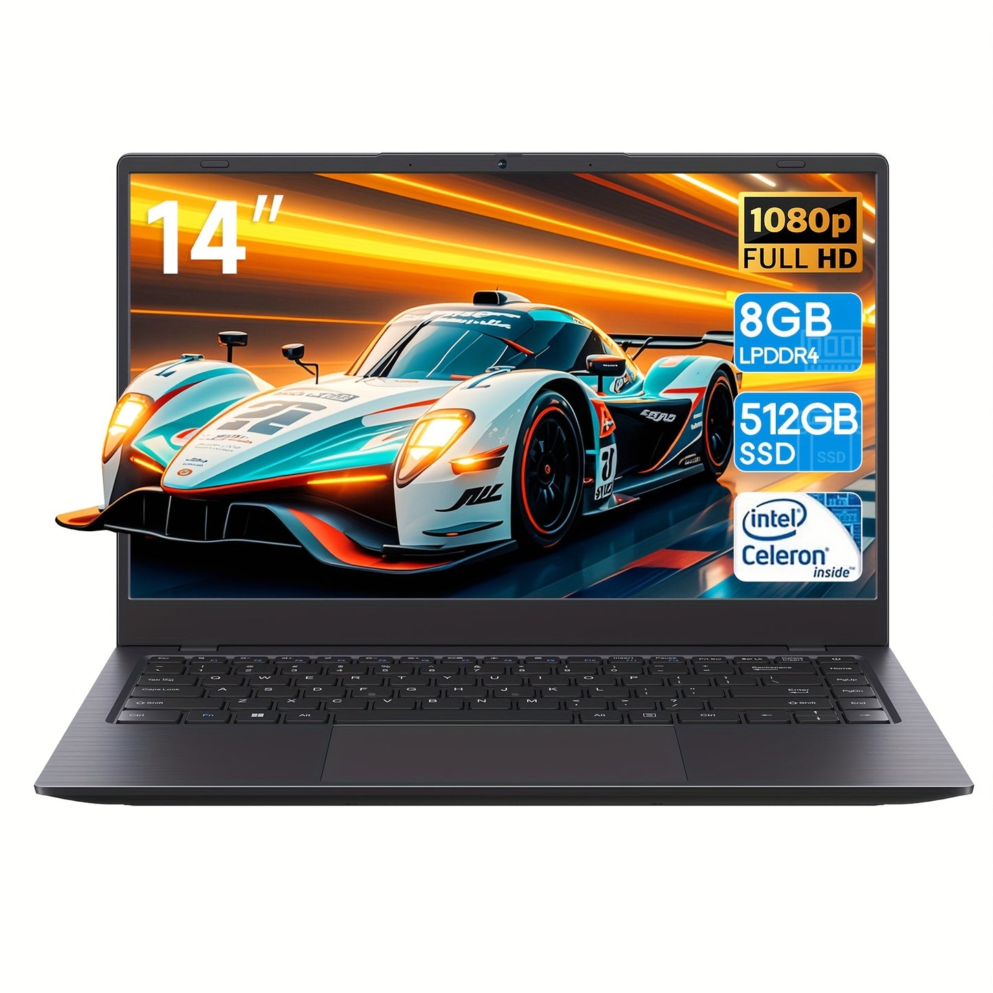 2025 RNRUO 14 Inch Ultra-thin Lightweight Laptop
