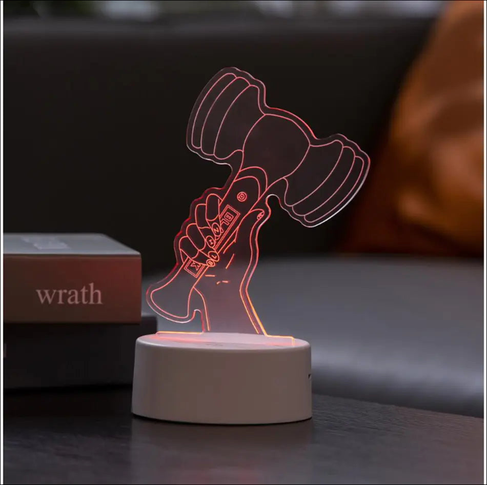 BTS USB Touch Remote Colorful 3D LED Night Light
