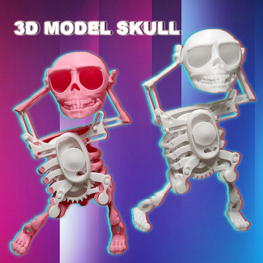 Mini jouet de crâne à gravité 3D