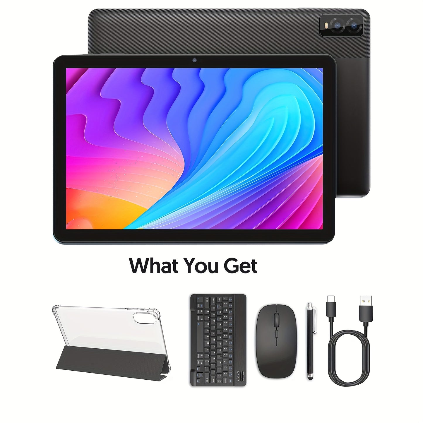 2025 Android 14 10-Inch Tablet with 8GB RAM