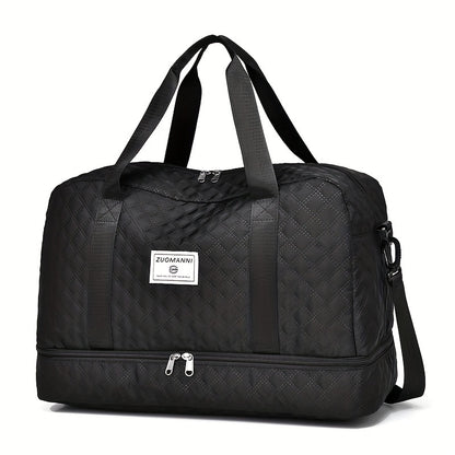 Lightweight Quilted Diamond Pattern Travel Backpack