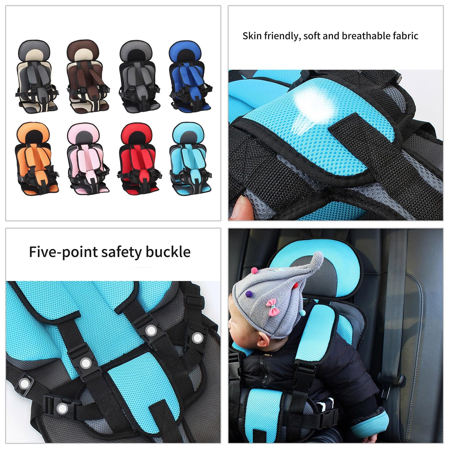 Updated Version Children's Portable Safe Seat Mat