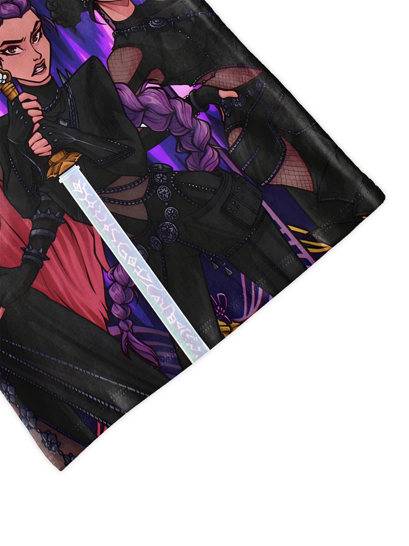 Girls' Anime Warrior 3D Digital Print T-Shirt -