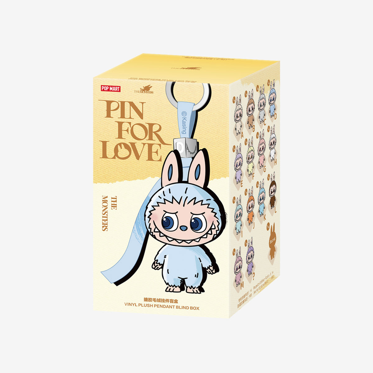THE MONSTERS Love Series – (A–M, Single Box) Labubu Vinyl Plush Pendant Blind Box