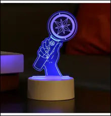 BTS USB Touch Remote Colorful 3D LED Night Light