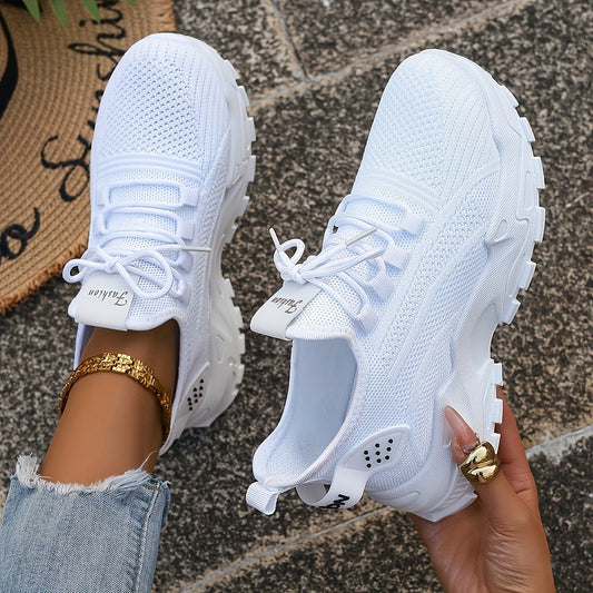 Chaussures de course en tricot respirant pour femmes