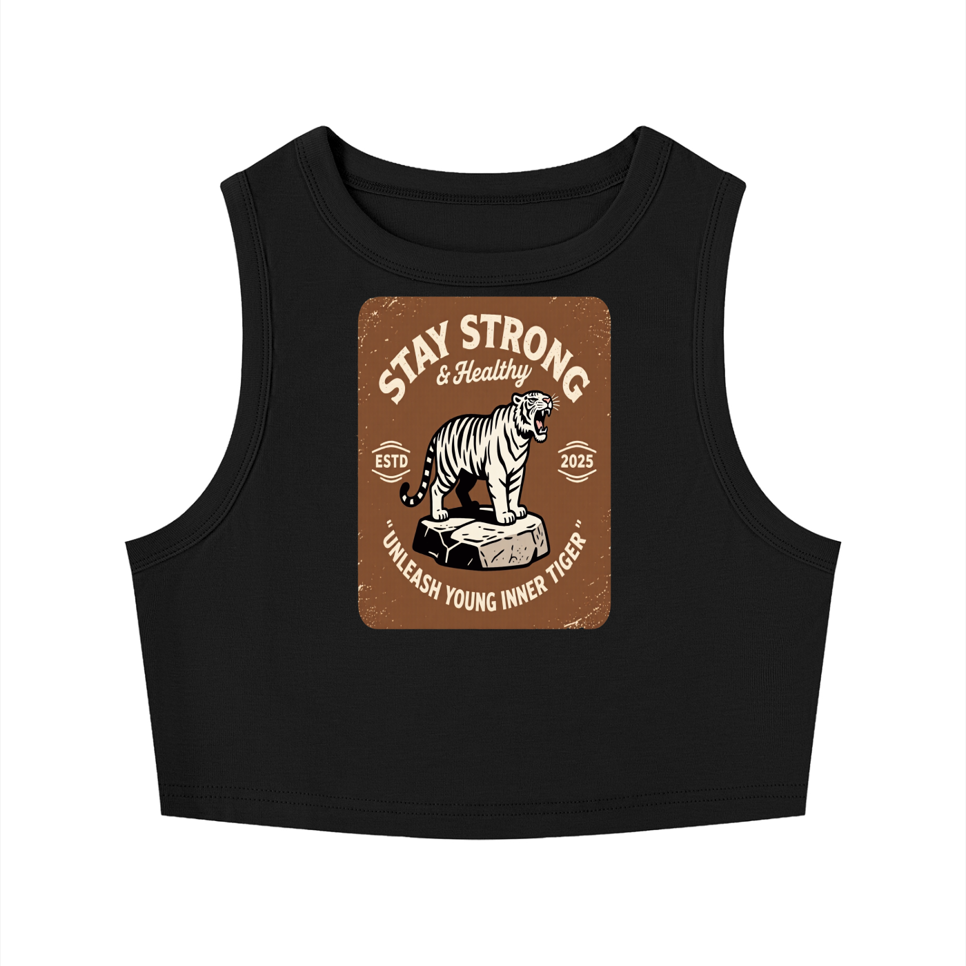 Women's Tight Crewneck Crop Tank Top