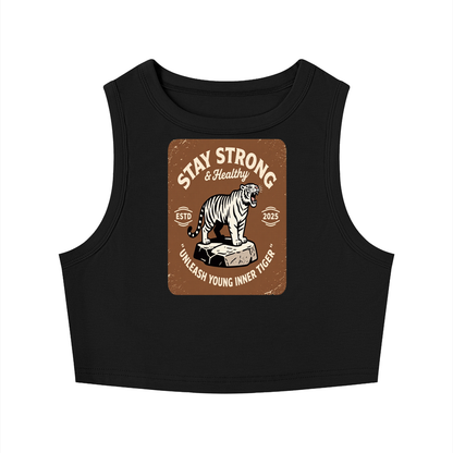 Women's Tight Crewneck Crop Tank Top