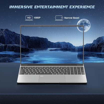 Ordinateur portable grand écran 15,6 pouces 2025 avec 16 Go de RAM