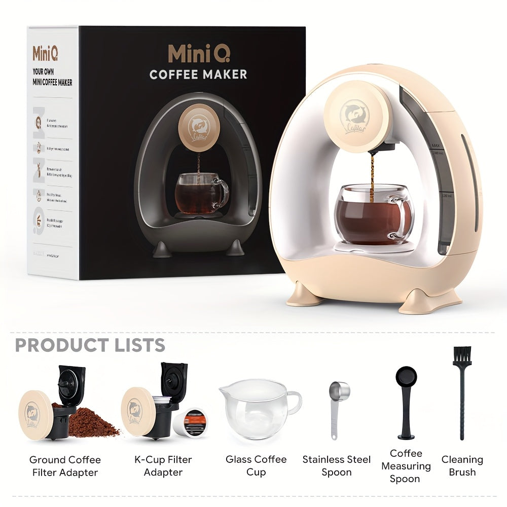 2 in 1 Single Serve Coffee Maker Compatible With K Cup & Ground Coffee