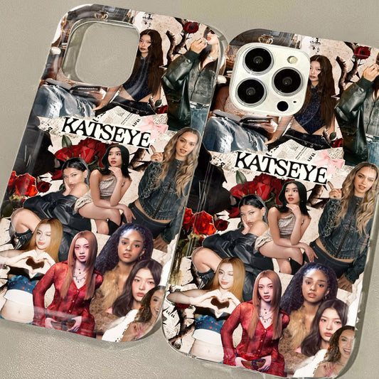 Korean Girl Group K-KATSEYE Phone Case Compatible with for iphone 16, 15, 14, 13, 12, 11 Pro Max, Mini, XR, XS, X, 7, 8 Plus