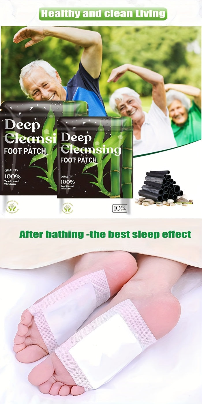 30 Natural Bamboo Foot Pads