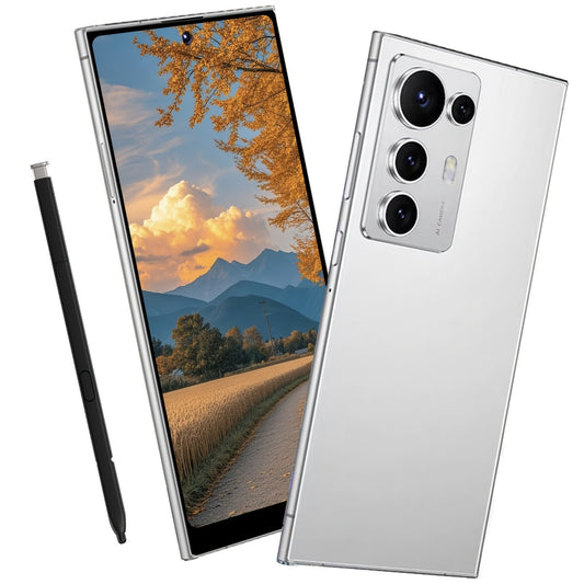 Smartphone S25 Ultra 2025 Android 14 avec déverrouillage intelligent et coque de protection
