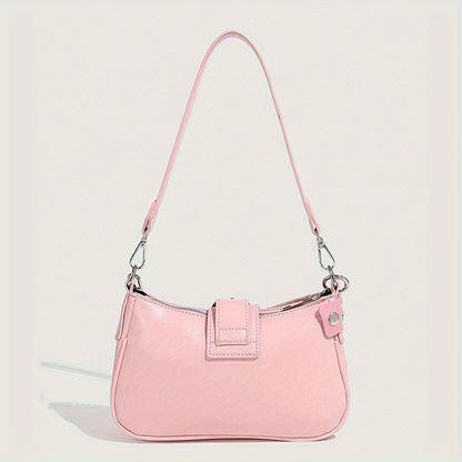 Mini Shoulder Bag with Punk Flair with Magnetic Closure