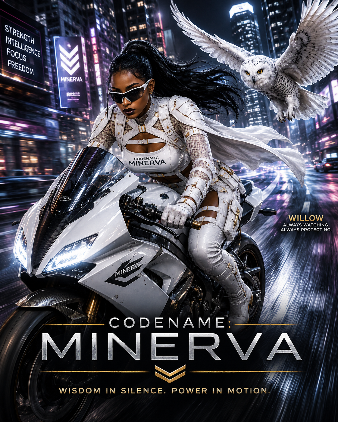 Code name Mynerva Mynx Wisdom in Silence, Power in Motion T-Shirt