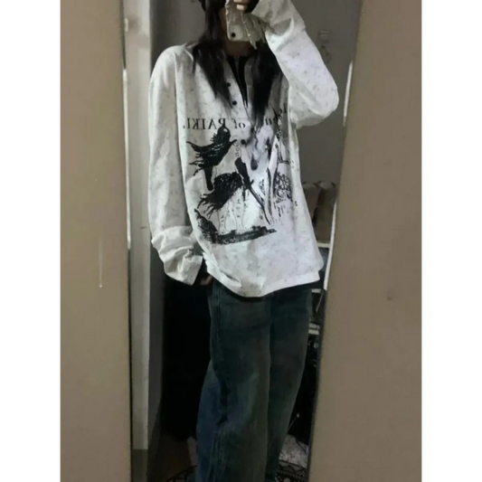 T-shirt gothique oversize