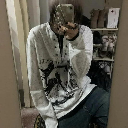 T-shirt gothique oversize