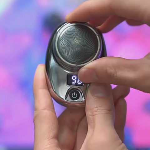 Mini rasoir électrique intelligent à LED 
