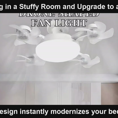 DroneBreeze™ LED Fan 💡 — Modern Style, Silent Airflow