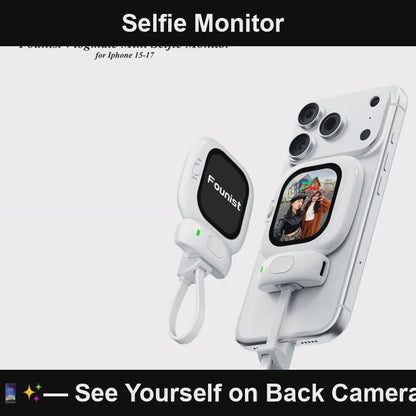 Moniteur selfie VlogView™ 📱✨ — Voyez-vous avec la caméra arrière