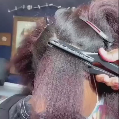 Black Wide Plate Ionic Hair Straightener