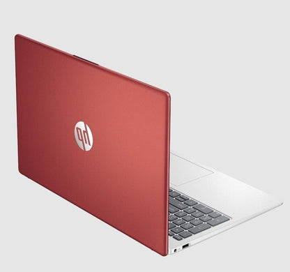 HP 15 Laptop 15.6" HD Pentium Quad-Core N200 16GB 128GB SSD Webcam Win 11 Red