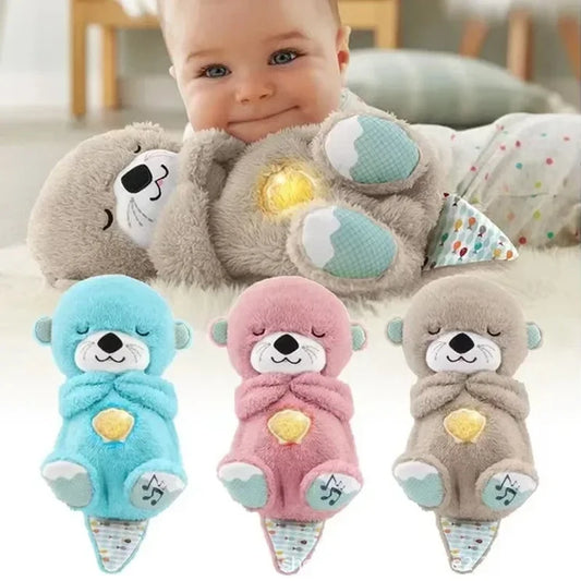 Ours en peluche doux à respiration rythmique 