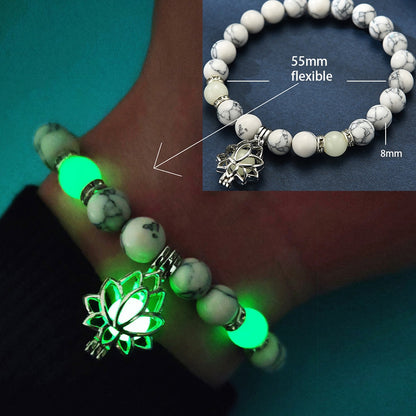 Glowing Lotus Healing Bracelet
